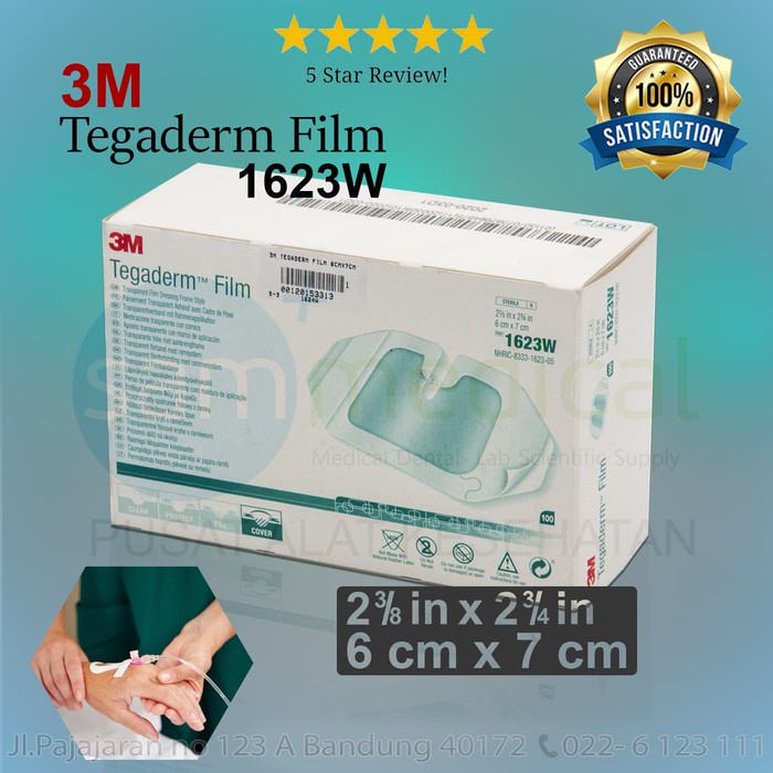 Medica - M Tegaderm 1623w plester infus set transparant I V film 6x7CM PCS