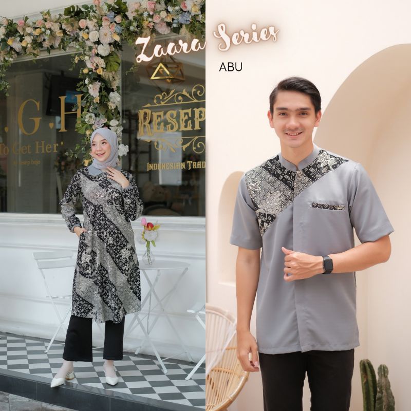 Baju Couple Atasan No Hijab Zaara Batik