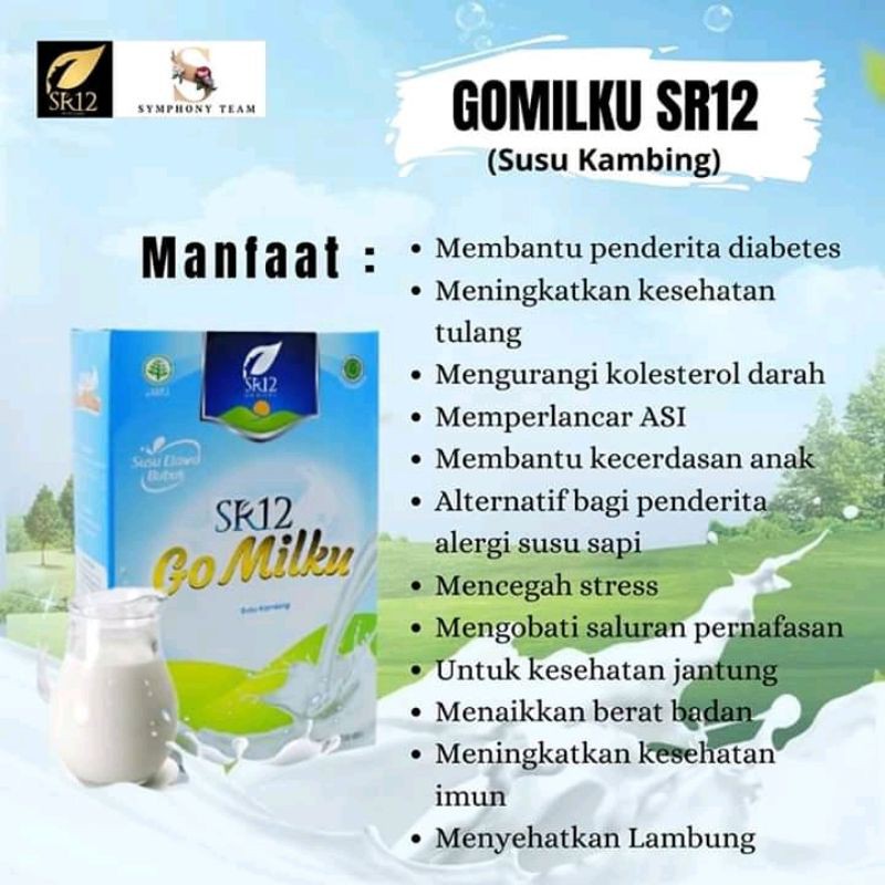 

SUSU KAMBING PENGGEMUK BADAN/ ETAWA GOMILKU SR12 TANPA BAU AMIS