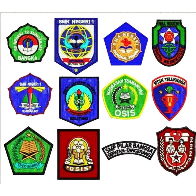 BORDIR SATUAN BIKIN PATCH LOGO CUSTOM DESAIN  SENDIRI BADGE BET EMBLEM MINIMAL 1 BUAH