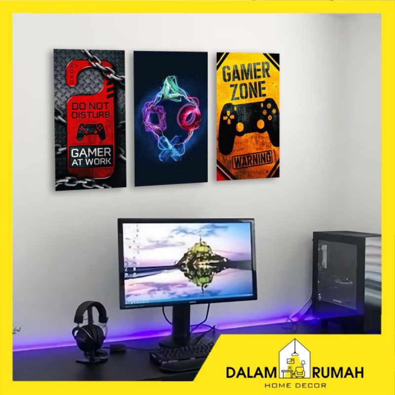 pajangan hiasan dinding kamar wall decor rumah dekorasi game / gaming /gamer