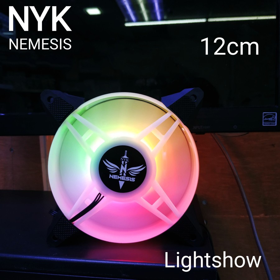 Fan Case PC Kipas Casing 12cm NYK Nemesis Lightshow RGB