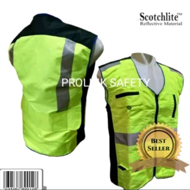 ROMPI SAFETY STABILO HITAM BAHAN TASLAN SCOTLIGHT 5CM