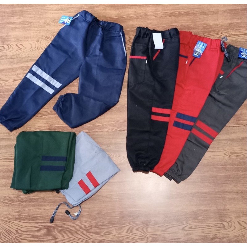 Celana Jogger anak strip 1- 12 tahun