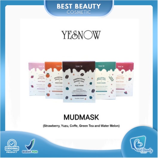 ★ BB ★ YESNOW Relaxing Wash-Off Mud Mask (SACHET ECER) | Masker Wajah - 8gr