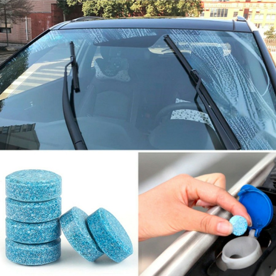 10 PCS Car Wiper Magic Cleaner Tablet / Pembersih Kaca Mobil