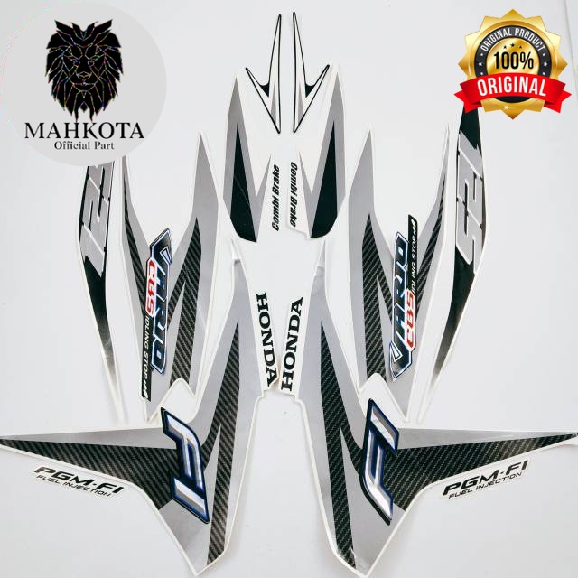 Original Asli Striping Stiker Polet list motor honda vario 125 cbs old 2013 putih list body standar 