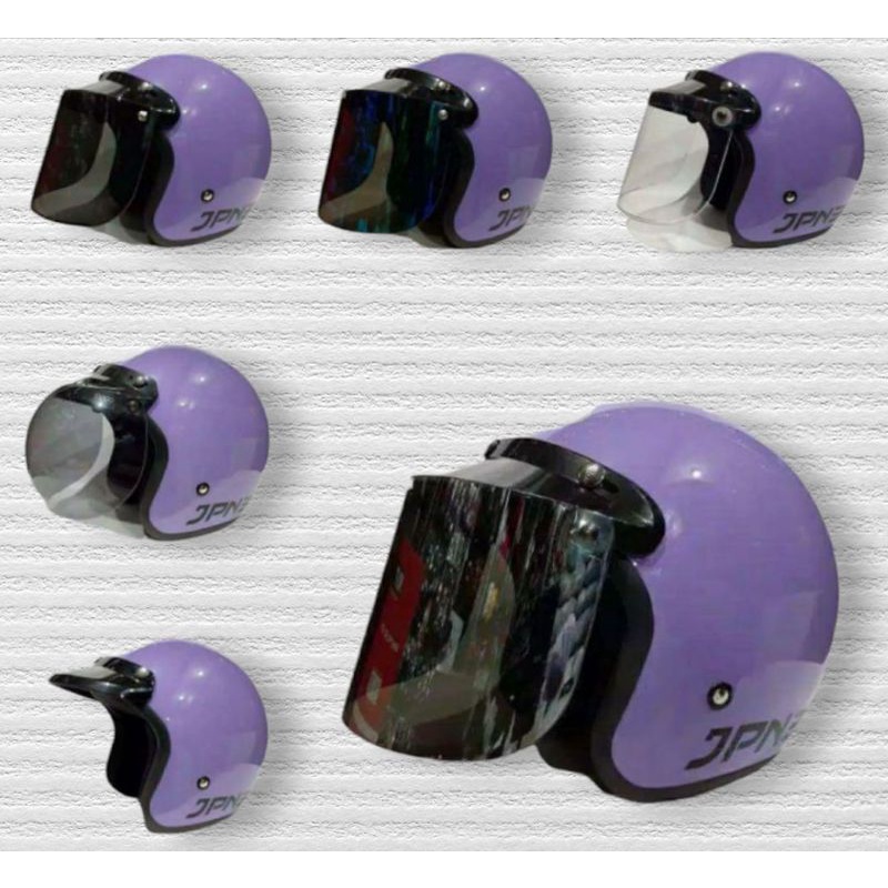 HELM JPN ORIGINAL UNGU PASTEL GLOSS