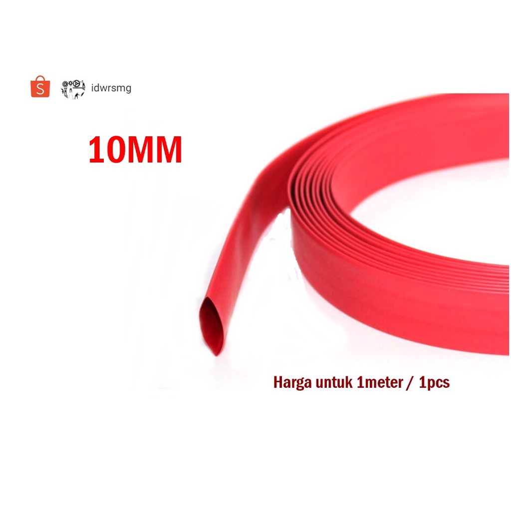 Solatip Bakar / Selongsong Bakar Heatshrink Heat shrink Cable Kabel  1m Merah