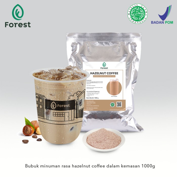 

DISKON - (BISA COD) Bubuk Minuman HAZELNUT COFFEE Powder - FOREST Bubble Drink - POWDR+BUBLEWRAP