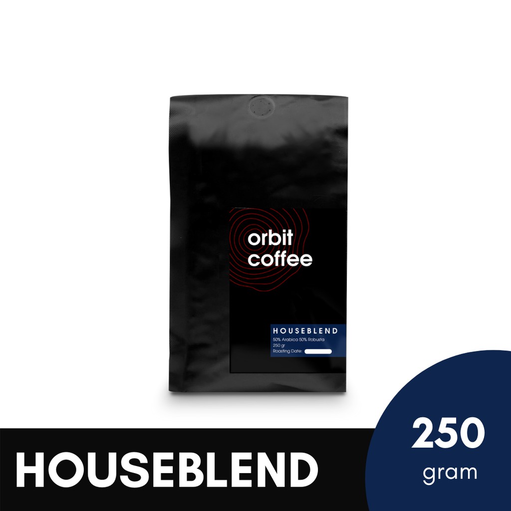 

ORBIT COFFEE KOPI HOUSE BLEND 250 GRAM BIJI/BUBUK | ROBUSTA ARABIKA 250 GRAM