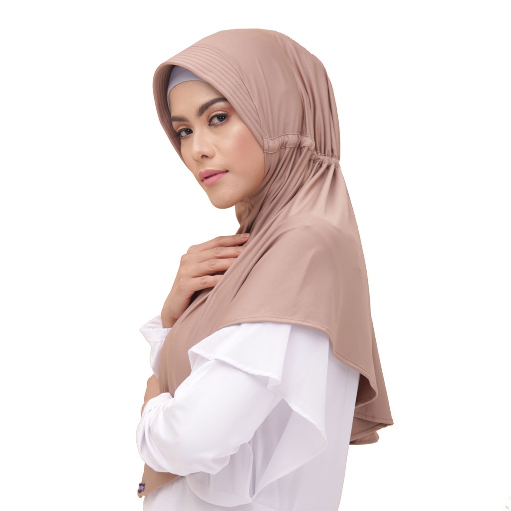Elzatta Jilbab Instan Polos Zaria Sahara L-713