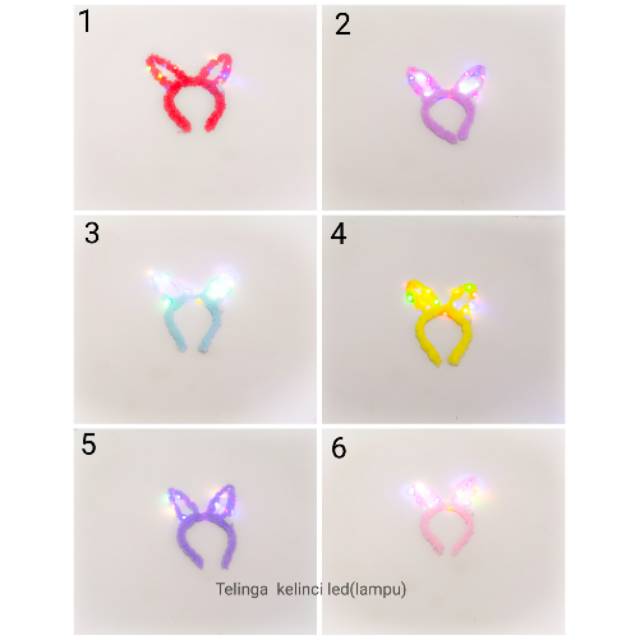 Bando led kelinci / bando kuping kelinci led