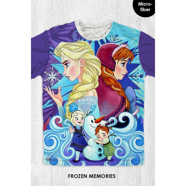 Baju Kaos Anak & Dewasa Frozen - Frozen Memories