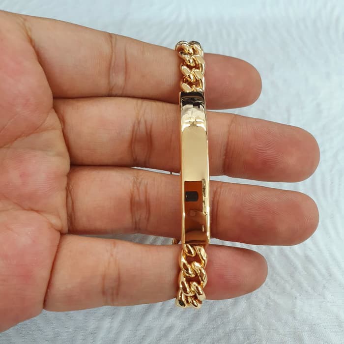 gelang hollow sisik naga plat emas 70% 700 70 %