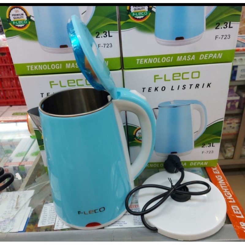 COD Teko listrik/pemanas air/kettle electric Fleco F-723 kapasitas 2.3L