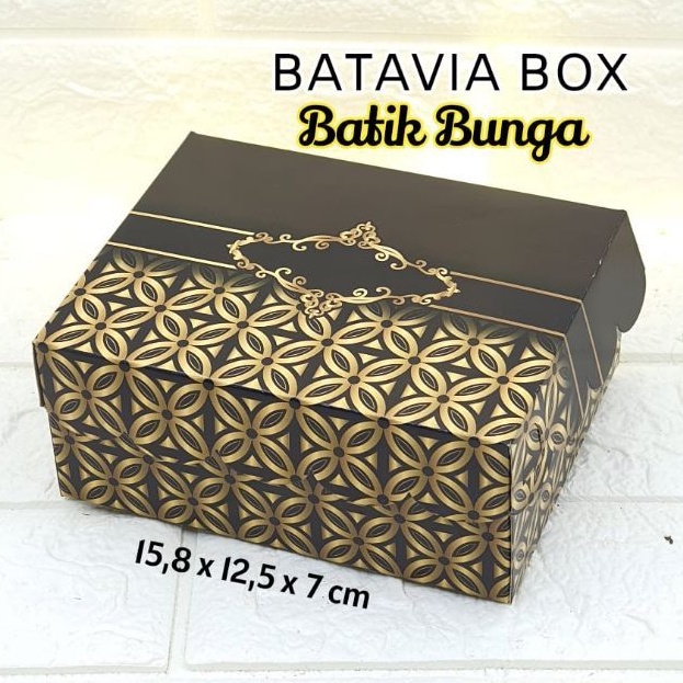 Box Snack Batik premium uk.15,8 X 12,5 (pilih Motif)