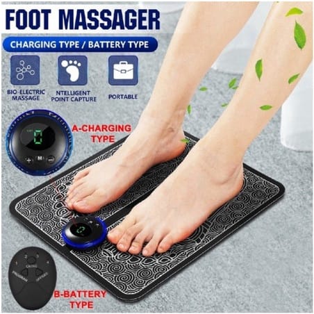 EMS Foot Massager Alat Pijat Kaki Electric Recharging