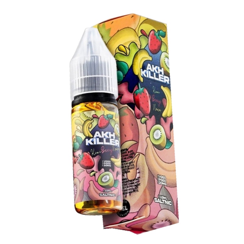 AKH Killer Strawberry Banana Kiwi Salt Nic E-Liquid 15ML 20MG [ vape / vapor / rokok elektrik]