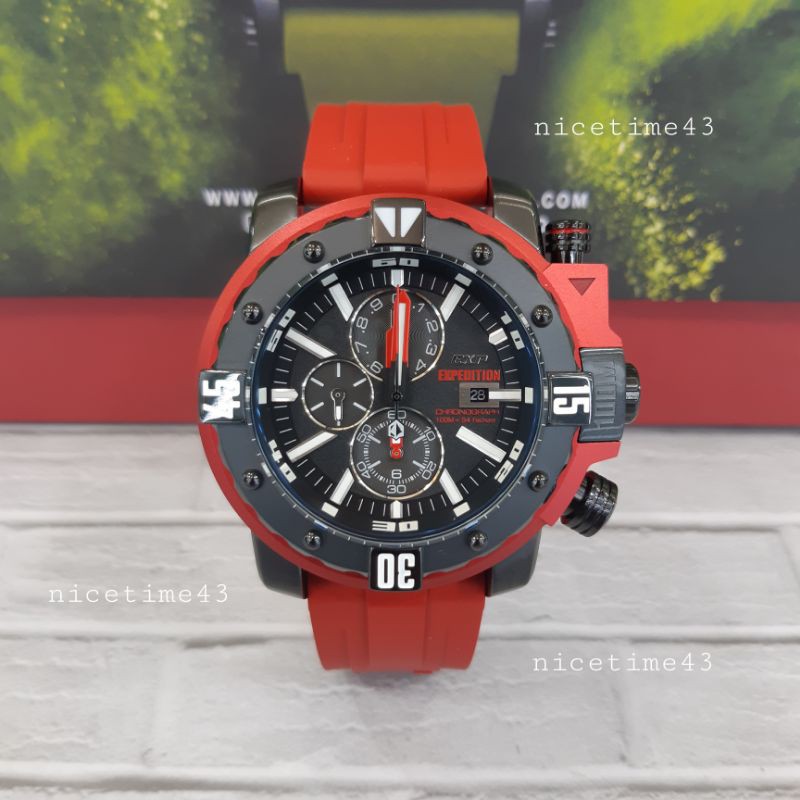 jam tangan pria original exp expedition e302m red