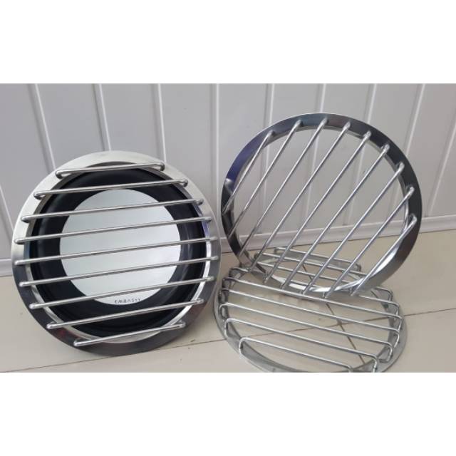 GRIL TUTUP  SUBWOFER 10 inch 9 garis