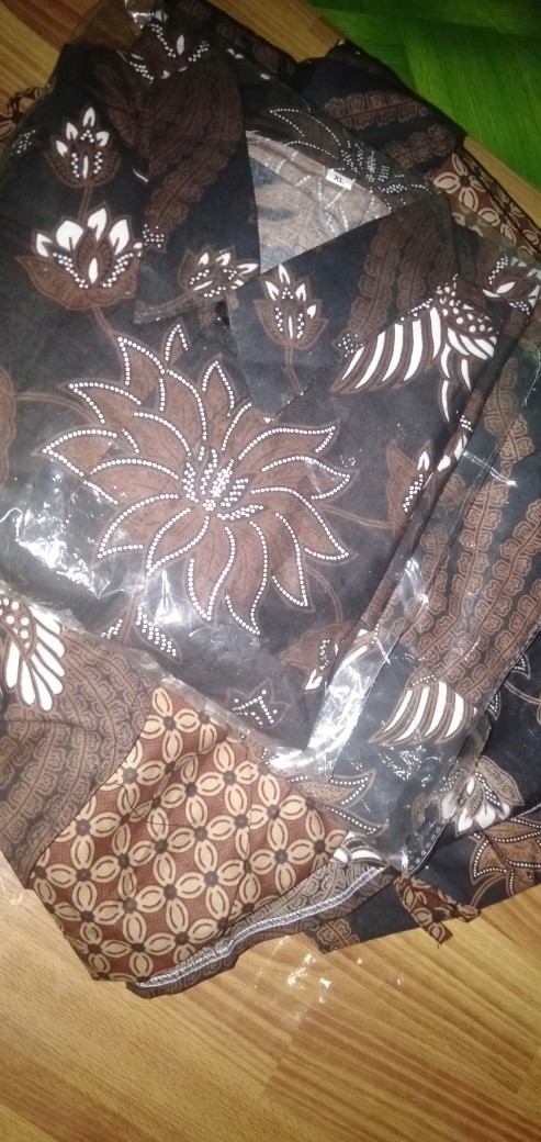 Couple Batik Gamis Jazzy Terbaru Motif Manuk Kembar Original