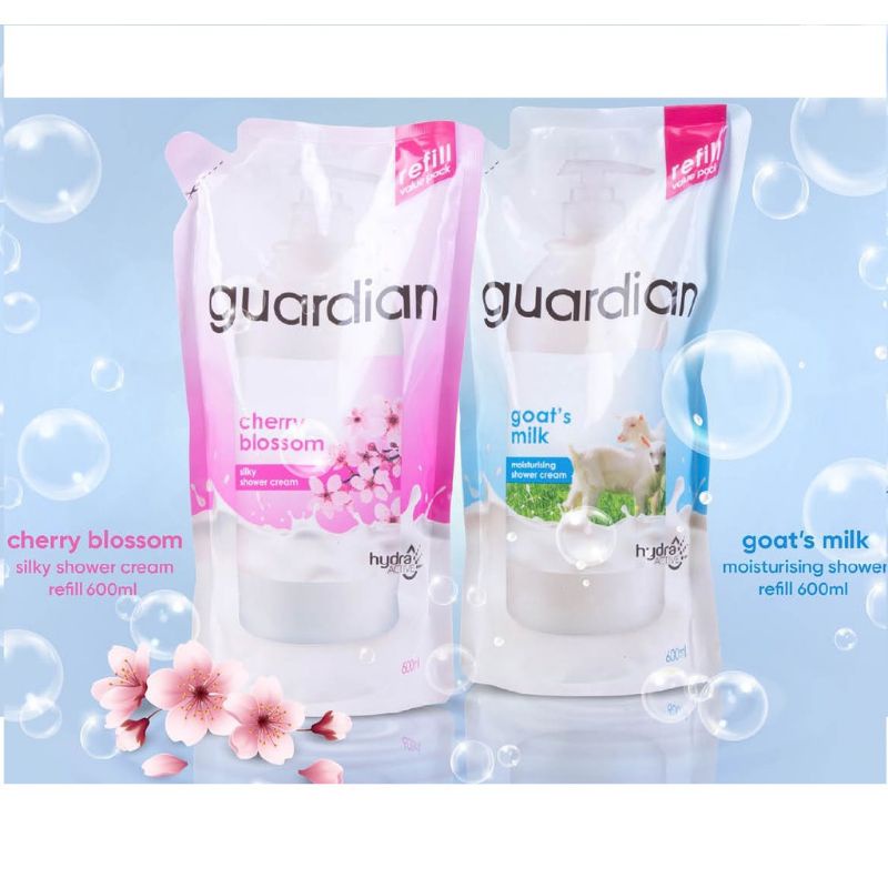 Guardian Milk &amp; Silky Shower Cream Reffil 600ml