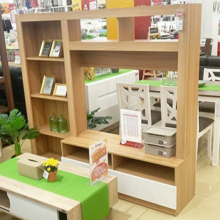 Lemari tv informa porter cokelat rak tv stand tv meja tv bupet tv