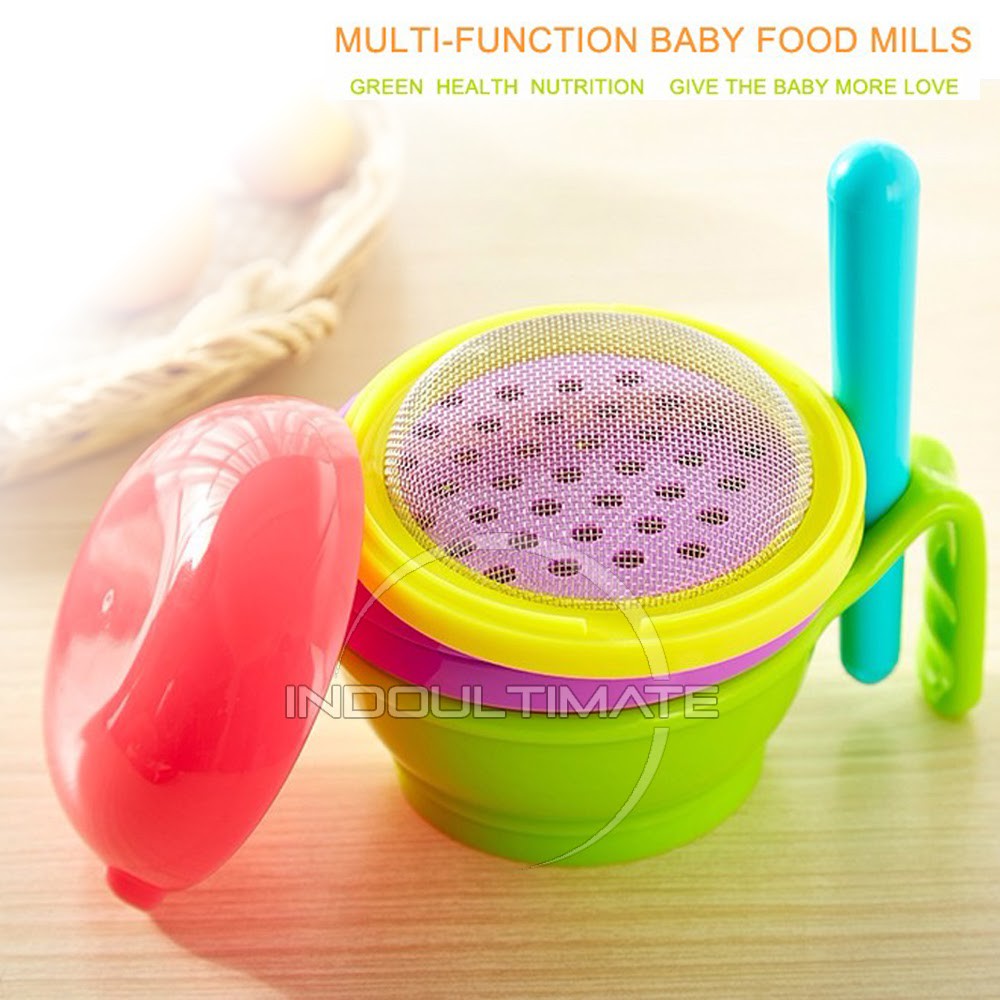 Mangkok Makan Bayi Serbaguna Peralatan Makan MPASI Baby Manual Food Processor BY-630 BY-631 BY-632