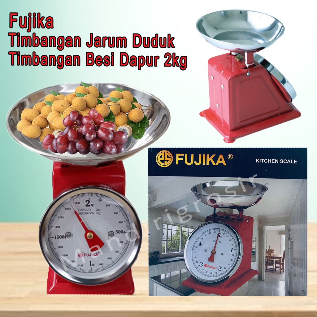 Timbangan Jarum Duduk *Fujika * Timbangan Besi Dapur * 2 KG