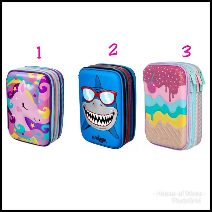 

Caramel | Smiggle Hip Hardtop Triple Up Pencil Case - Tempat Pensil Smiggle