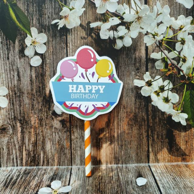 Topper cupcake happy birthday