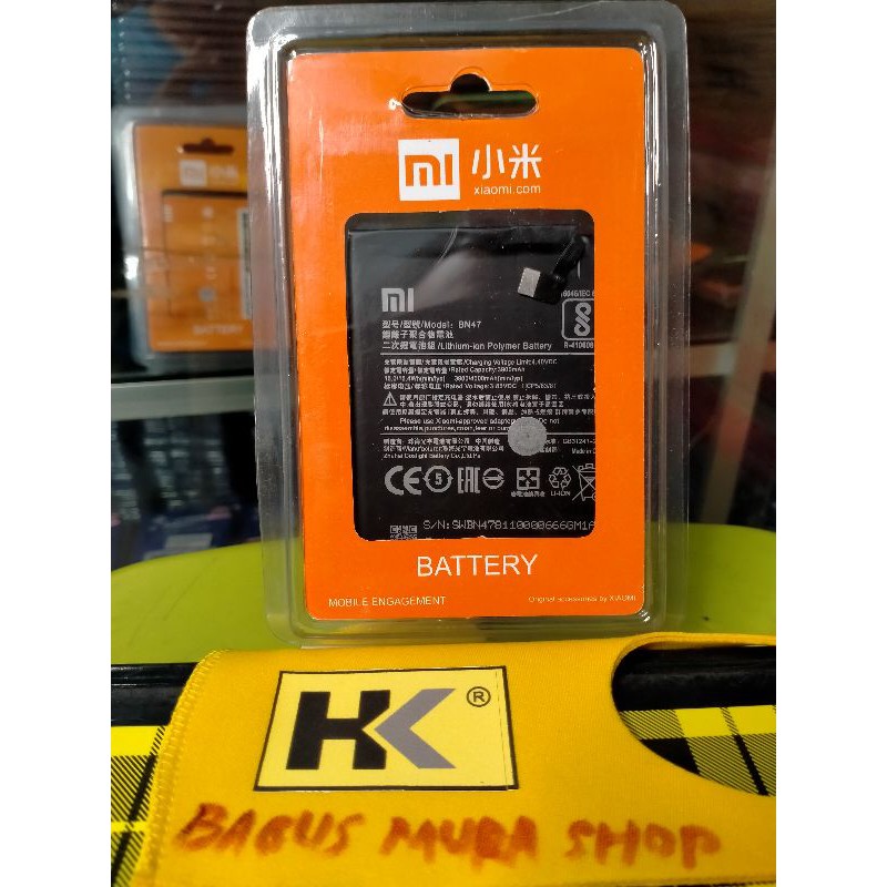 BATERAI BATTERY HP REDMI 6 PRO / BATRE REDMI 6PRO / MI A2 LITE BN 47 / BATRAI BN47