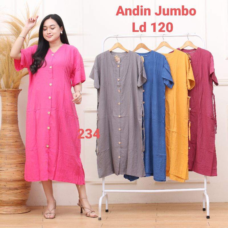 Bisa cod || DASTER ANDIN UKURAN JUMBO ||DASTER IKATAN CINTA UKURAN JUMBO|| Ld 120