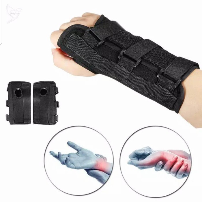 Deker pergelangan tangan wrist brace, patah tangan, fraktur wrist