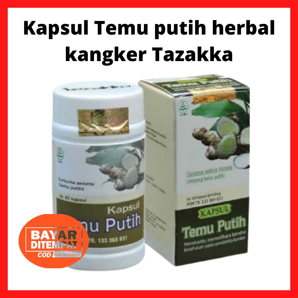 

Kapsul Temu Putih Tazakka Herbal Untuk Pengobatan semua Kanker kista tumor isi 60 kapsul