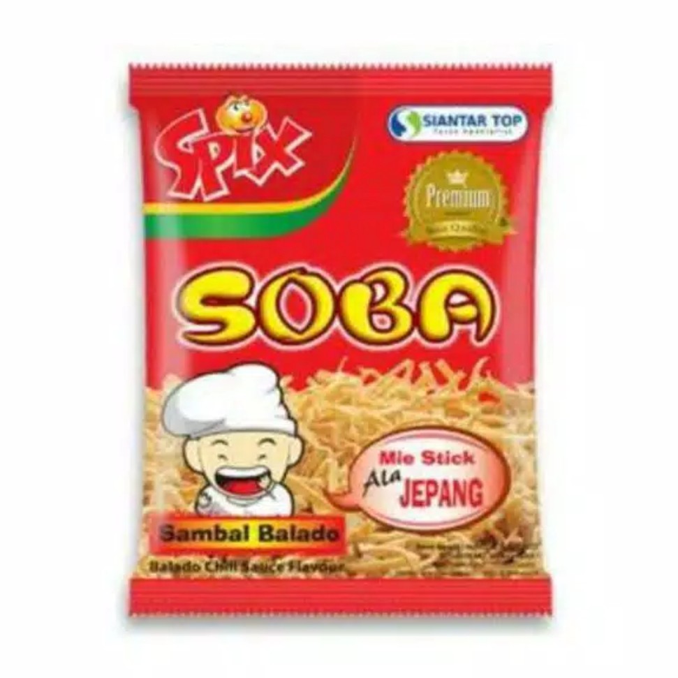 

Spik Soba Mie Sambal Balado ( 1 Pack isi 20pcs )