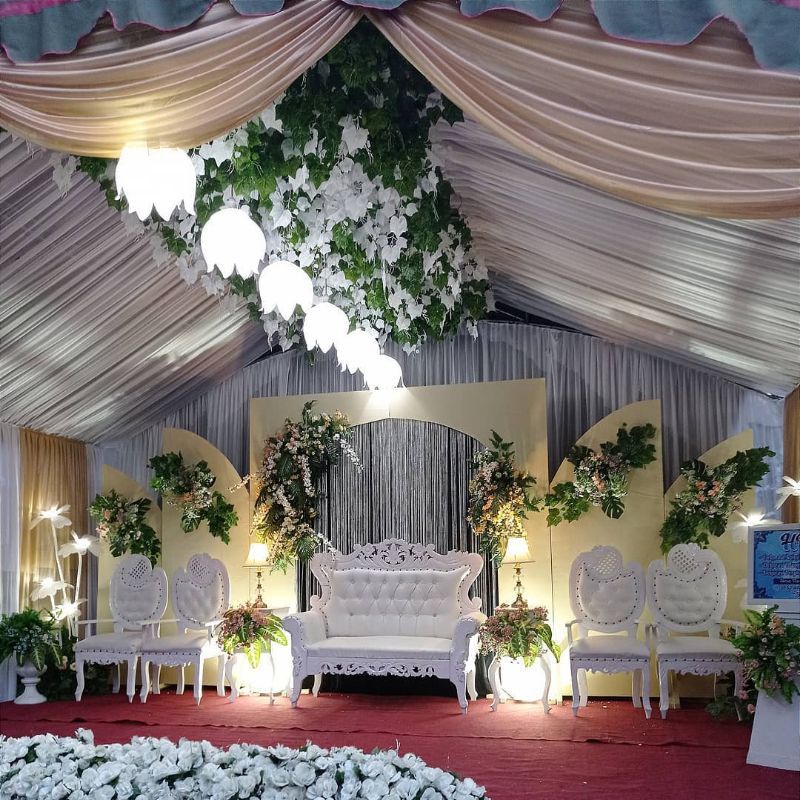 Kap lampu gantung dekorasi model mawar kelopak 8 jumbo kekinian murah