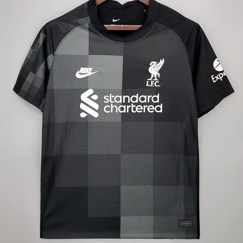 Jersey Bola TERBARU Liverpool GK Kiper Black Hitam 2021/2022 grade ori official SMLXL