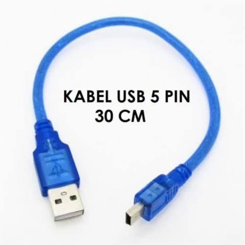 Kabel USB 5 Pin Paniang 30 CM / USB 5 Pin 30 cm / Kabel USB to Mini USB 5 Pin 30 cm