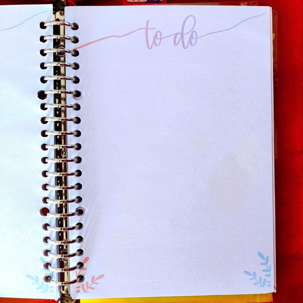 

To Do List Isi 10 Kertas Binder A5 B5 100gsm 20 Rings Isi Catatan Notes Daily Planner Goals