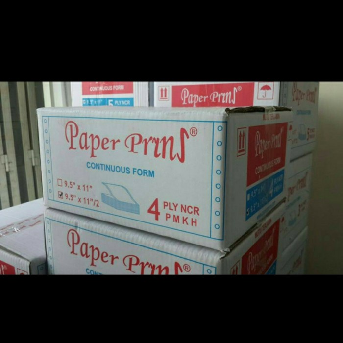 

(BISA COD) Paper Prins Continuous Form 91/2 x 11" 4 Ply Kertas Komputer 4 Rangkap - Full