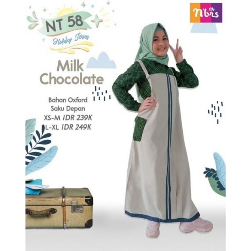 GAMIS TEEN NIBRAS NT 058 NT 58 / gamis anak Gamis Remaja Nibras / dress / fashion muslim