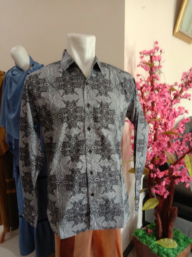 Kemeja Batik Pria Slim Fit Lengan Panjan Batik Pria Solo Original Colindion Cbl1093