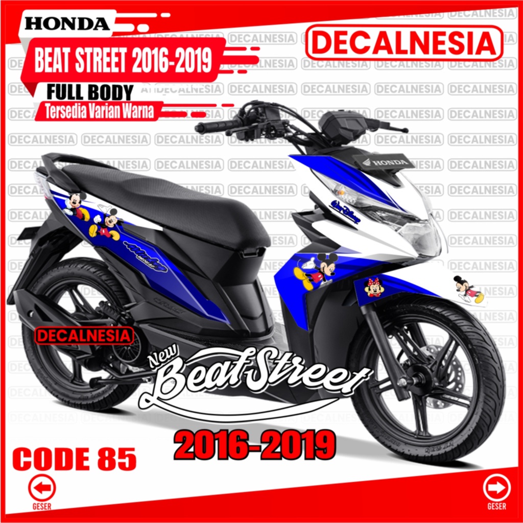 Decal Sticker Beat Street Full Body Old 2018 2019 Motor Honda Stiker Beat Street 2016 2017 Modifikas