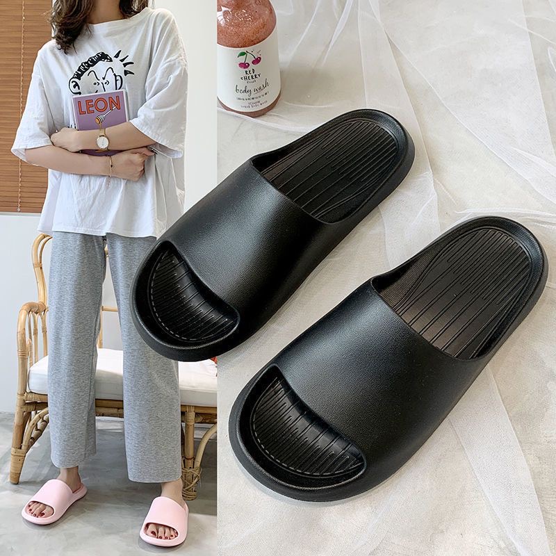 Sandal Bahan EVA Sandal Polos Wanita Slip On Korean Style Murah Empuk Anti Selip Anti Air Komin