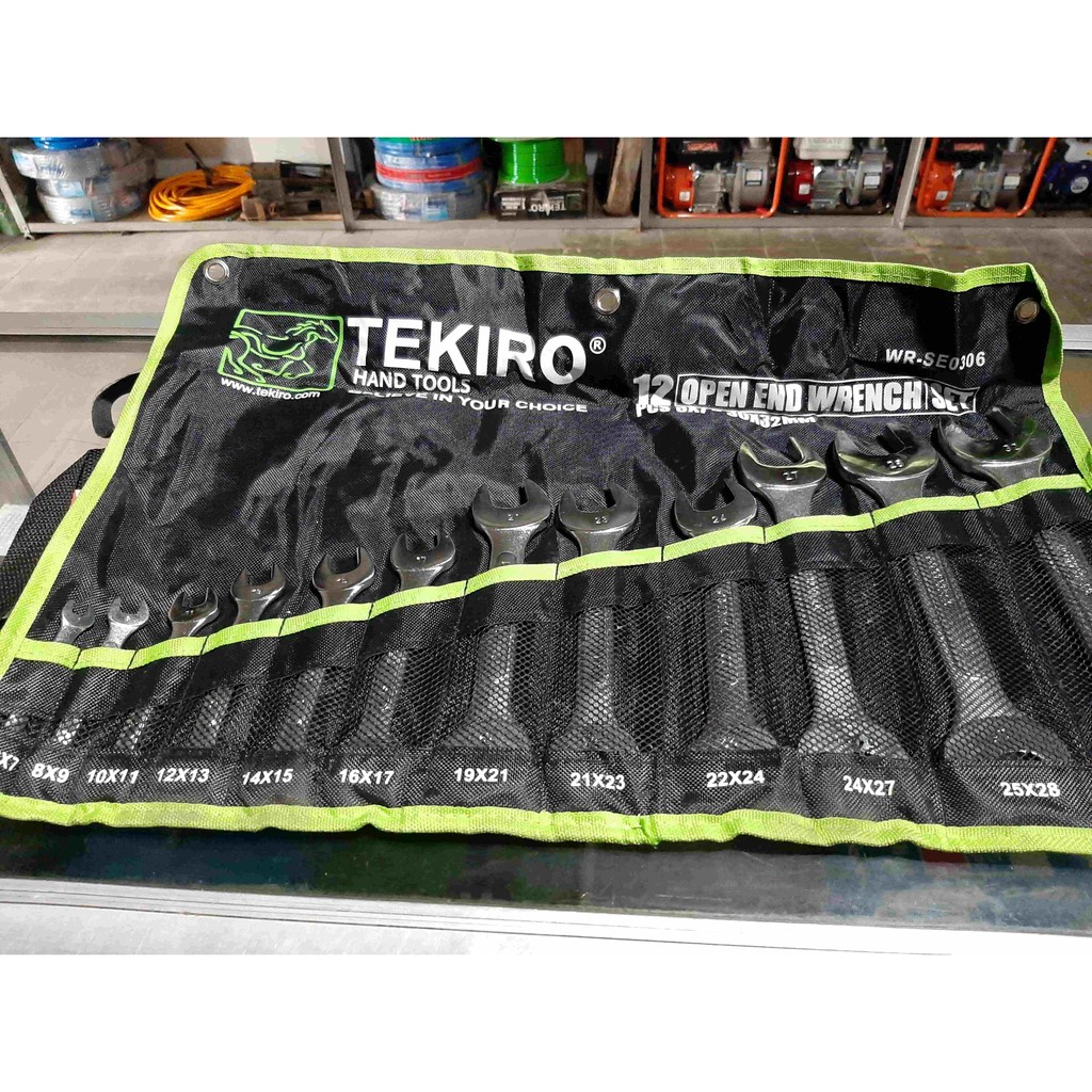 Kunci Pas / Open End Wrench Set 12 Pcs Tekiro