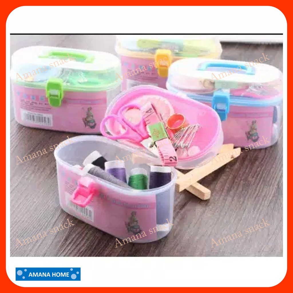 ALAT JAHIT SET LENGKAP (BENANG,JARUM,DLL) SEWING BOX