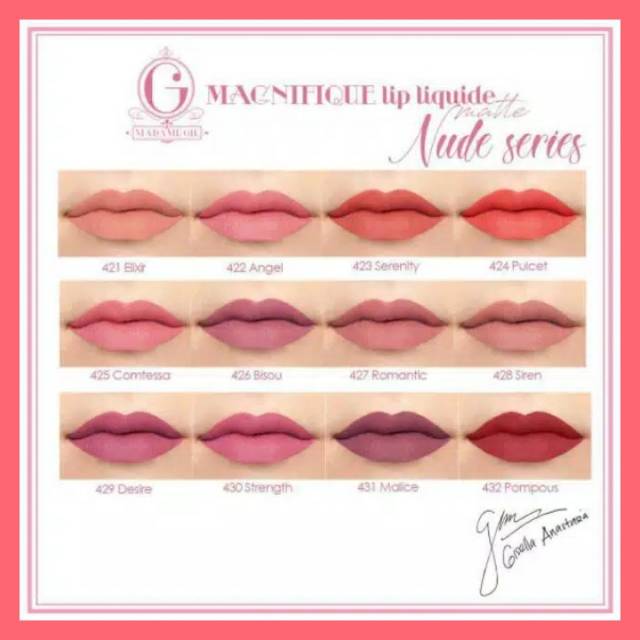 [READY JOGJA] Madame Gie Magnifique Lip Liquide Nude Series | Madame Gie Lipmatte Nude Series