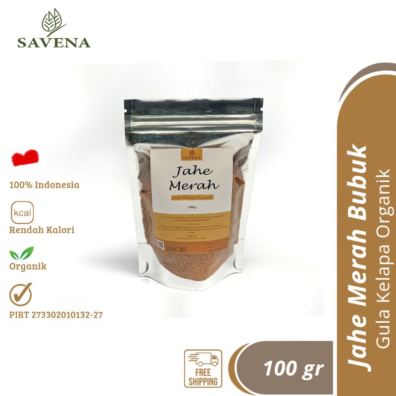 

Savena Jahe Merah Bubuk Instan Gula Kelapa 100 gram